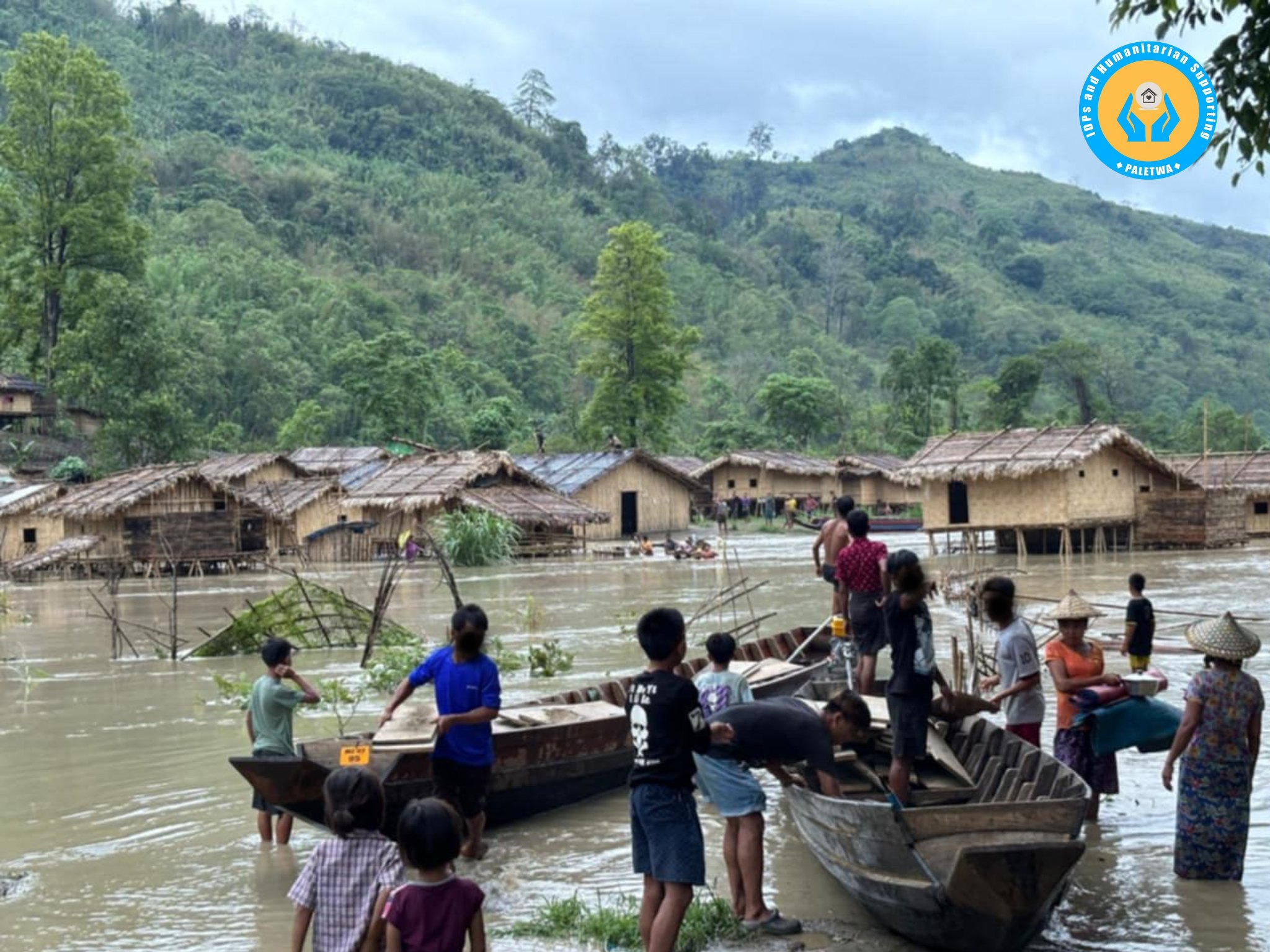 အိန္ဒိယဘက်ရှိ မြန်မာတိုက်ပွဲရှောင်များ ရေကြီးမှုကြောင့် အကူအညီလိုနေ