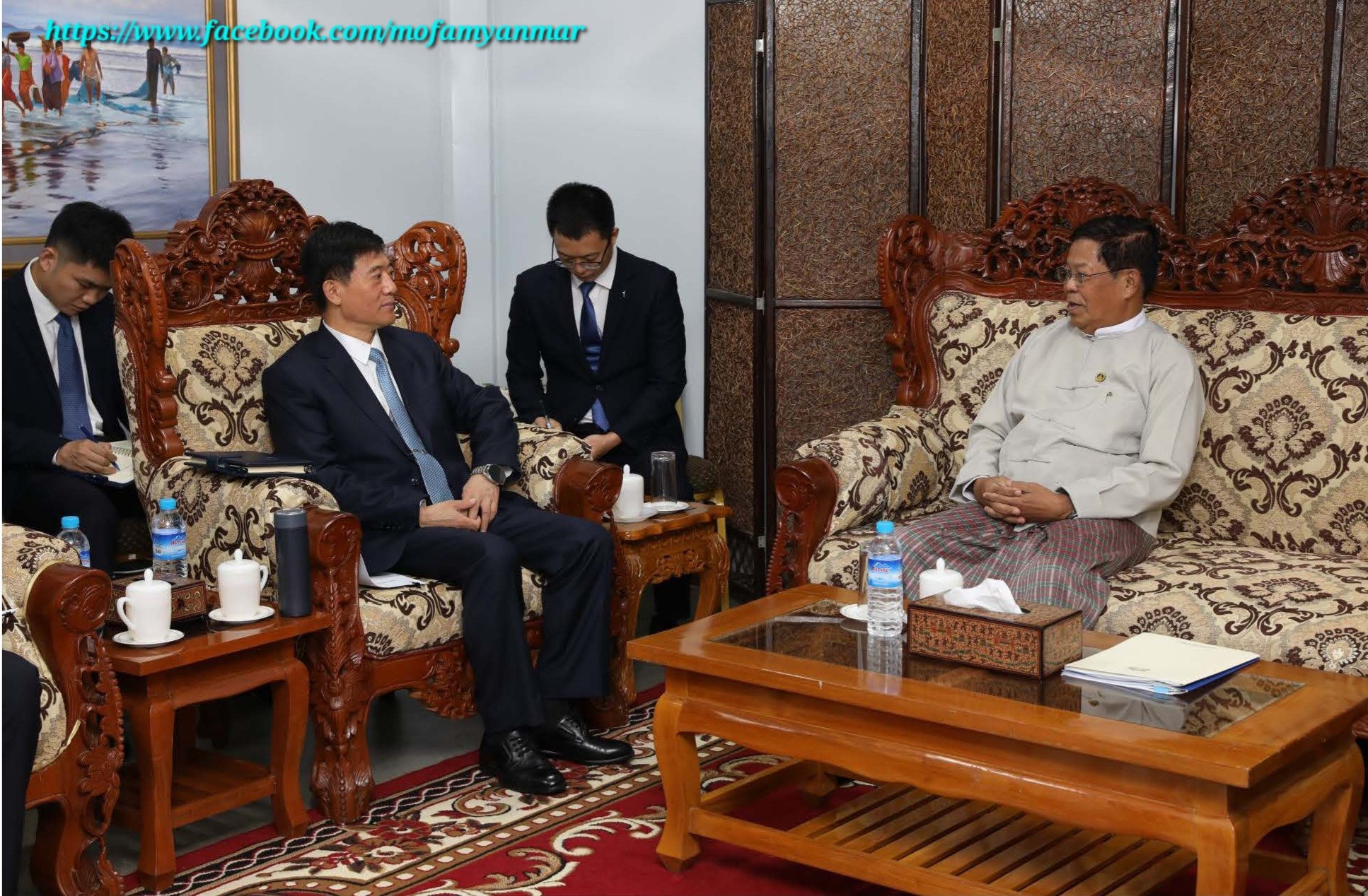 တရုတ်ပြည်သူ့လုံခြုံရေးလက်ထောက်ဝန်ကြီးနှင့် ဦးသန်းဆွေ တွေ့ဆုံ