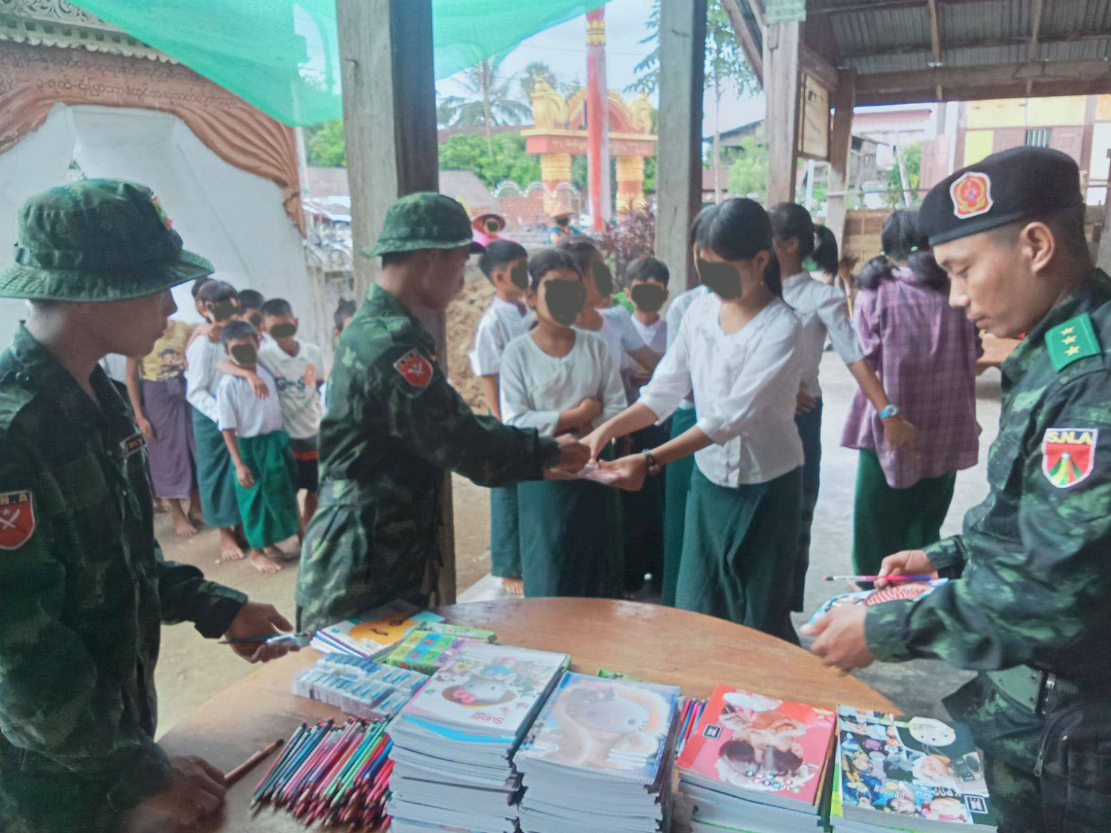 တိုက်ပွဲရှောင် ကလေးငယ်များ ပညာသင်နိုင်ရေး SNA က ကျောင်းဖွင့်ပေး