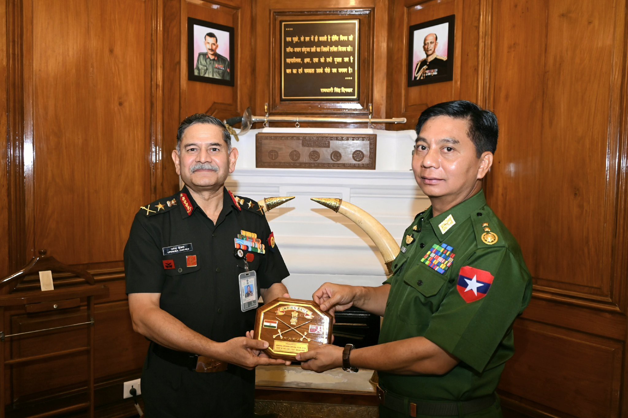 ဒုတိယဗိုလ်ချုပ်ကြီး ကိုကိုဦးနှင့် အိန္ဒိယစစ်ဦးစီးချုပ် တွေ့ဆုံ ဆွေးနွေး
