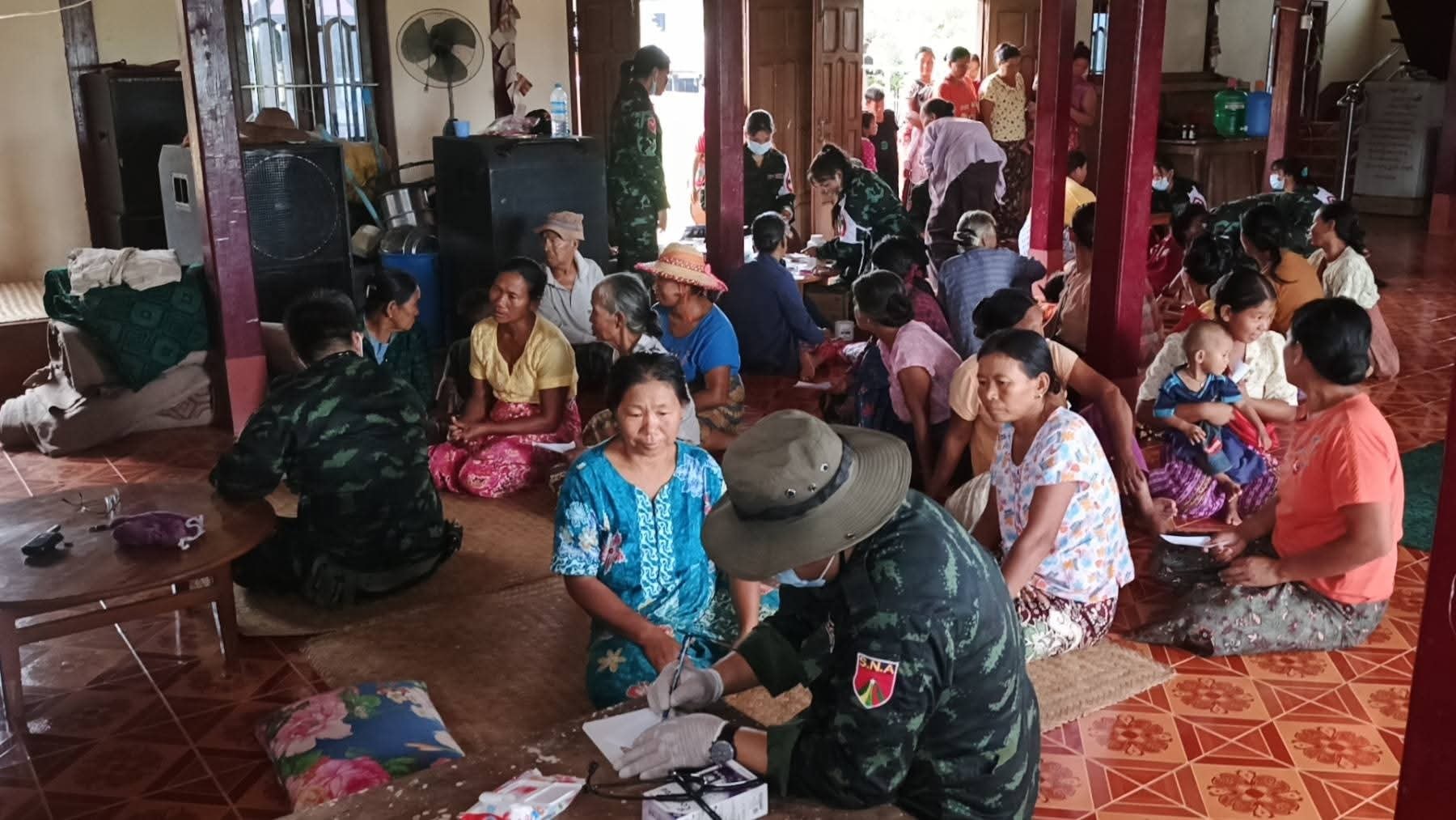 တိုက်ပွဲရှောင်များကို SNA က ကျန်းမာရေးစောင့်ရှောက်ပေး