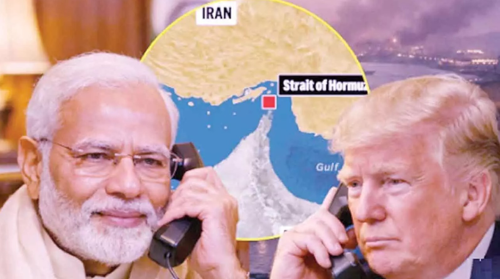 ဟော်မုဇ်ရေလက်ကြား ဖွင့်နိုင်ရေး ထရမ့်နှင့် မိုဒီ ဆွေးနွေး