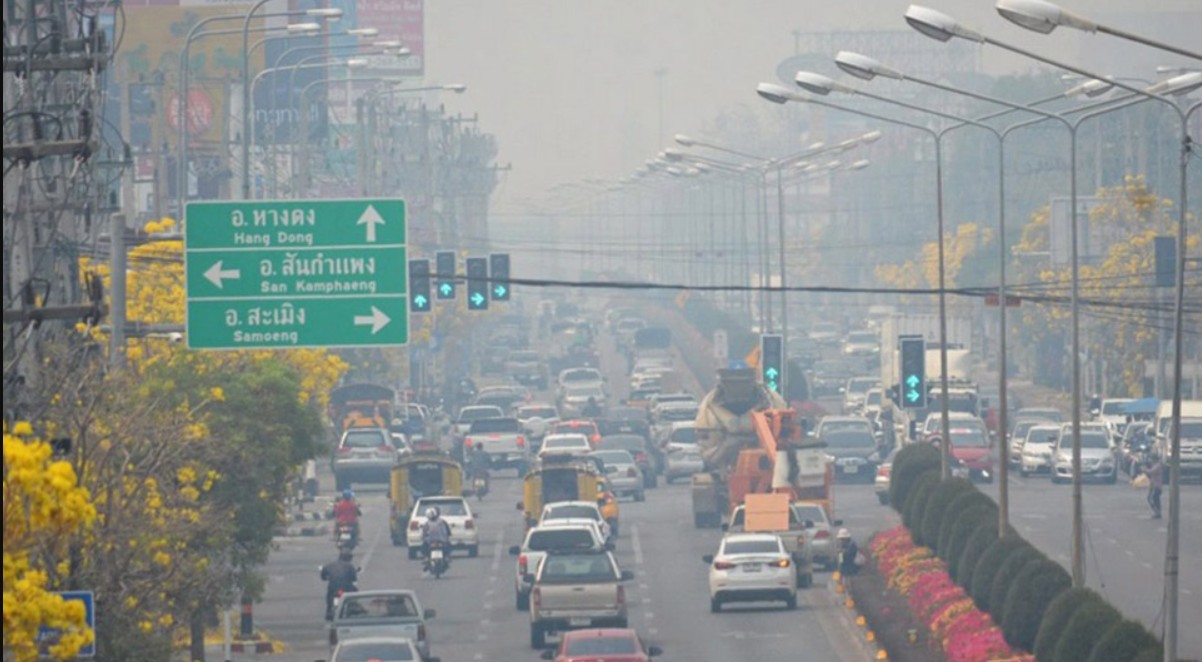 ထိုင်းမြောက်ပိုင်းတွင် လေထုညစ်ညမ်းမှု စိုးရိမ်အဆင့်သို့ ရောက်နေ