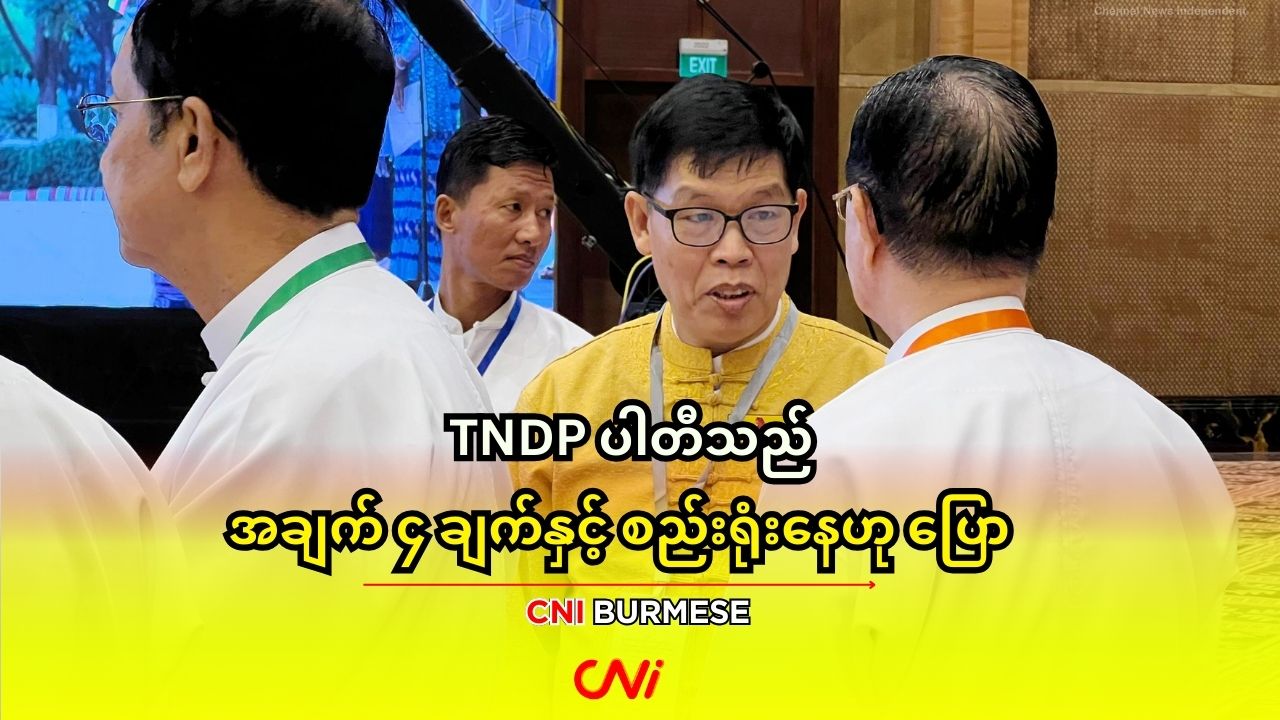 TNDP ပါတီသည် အချက် ၄ ချက်နှင့် စည်းရုံးနေဟု ပြော