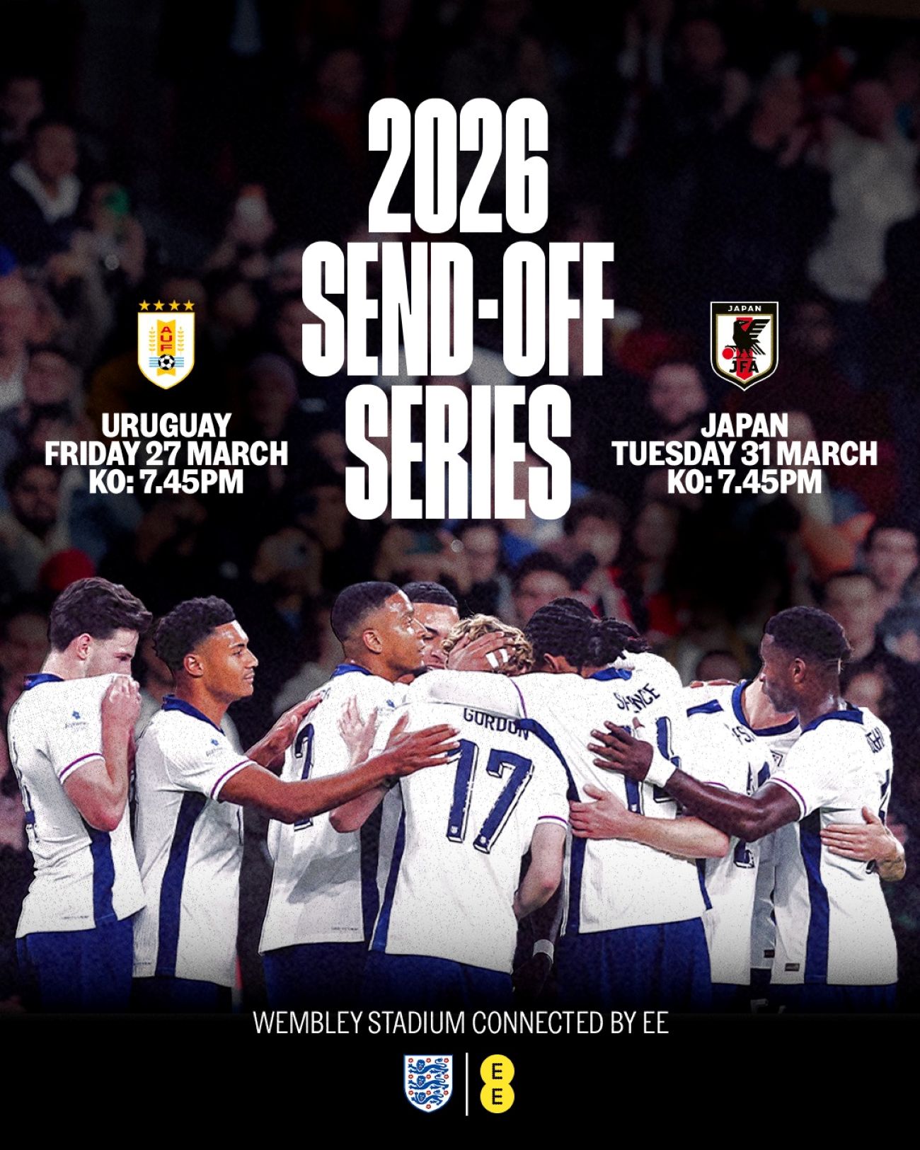 ဥရုဂွေး၊ ဂျပန်တို့နဲ့ မတ်လမှာ အင်္ဂလန်ခြေစမ်းပွဲ ယှဉ်ပြိုင်မယ် 