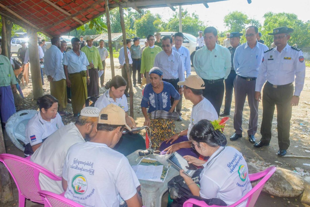 Census-taking could be conducted only in three townships, Rakhine State