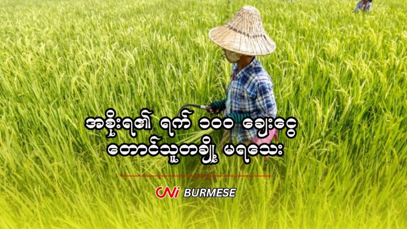 အစိုးရ၏ ရက် ၁၀၀ ချေးငွေ တောင်သူတချို့ မရသေး