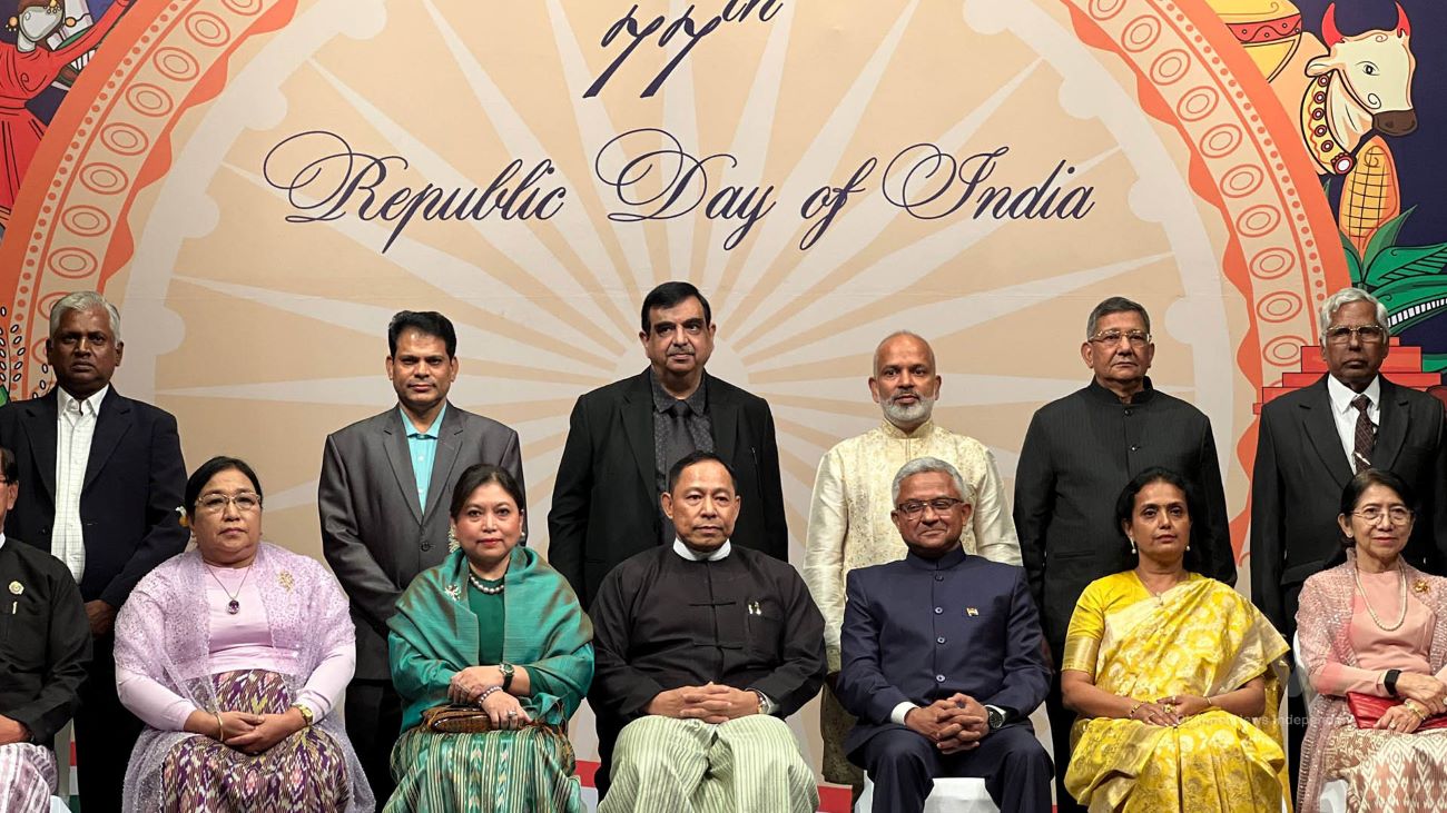 အိန္ဒိယသမ္မတနိုင်ငံ၏ (၇၇) ကြိမ်မြောက် အမျိုးသားနေ့ အထိမ်းအမှတ် ကျင်းပ