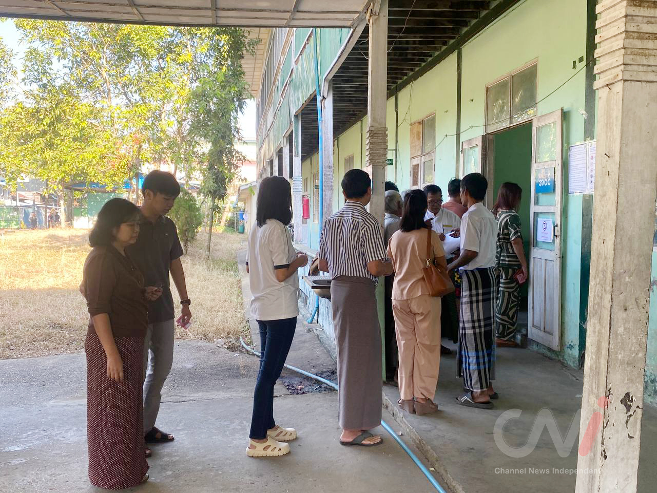 တောင်ဥက္ကလာပမြို့နယ် မဲရုံ ၃/၄ မဲပေးမှု မြင်ကွင်း