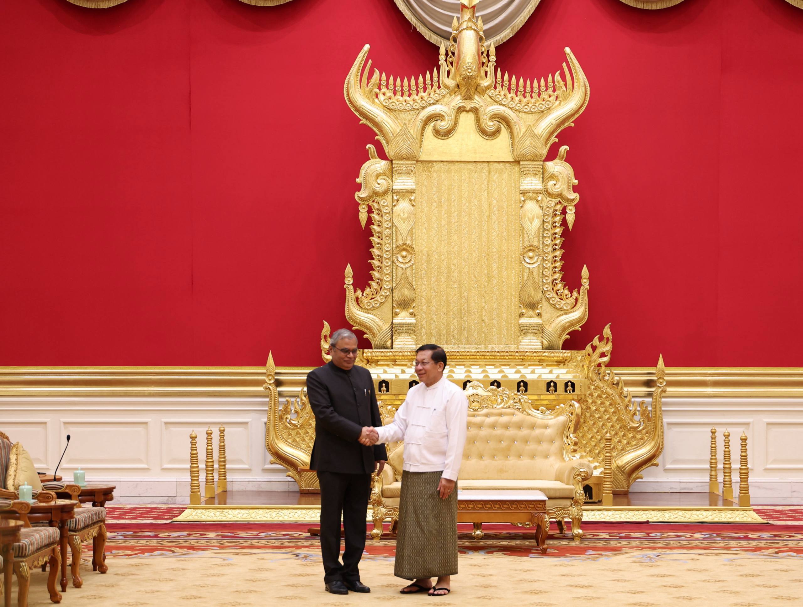 ဘင်းမ်စတက်အတွင်းရေးမှူးချုပ်နှင့် မြန်မာသမ္မတ တွေ့ဆုံ