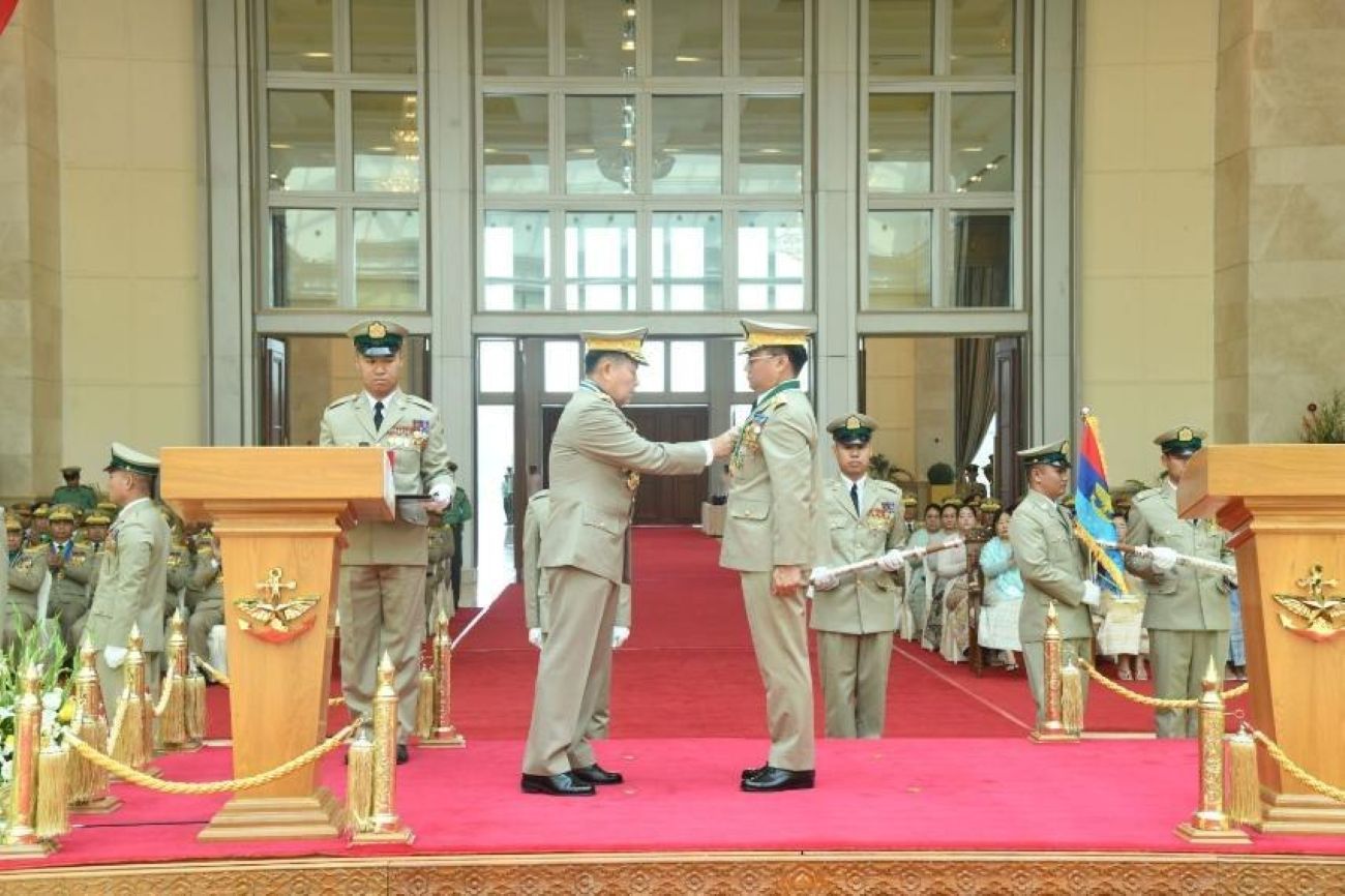 ဗိုလ်ချုပ်ကြီးကျော်စွာလင်းကို ဒုတပ်ချုပ် ရာထူးလွှဲပေး